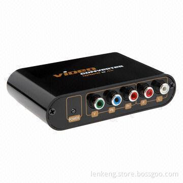 Component to Composite and S-Video Converter, Supports Earphone